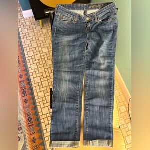 Cuffed boyfriend jeans